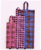 3D Zip Pouch Set - Check Mix