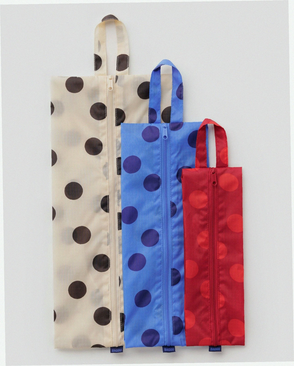 3D Zip Pouch Set - Polka Dot Mix