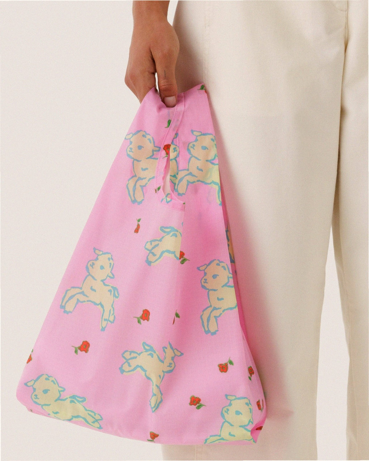 Baby Baggu Reusable Nylon Pouch Bag - Lambs