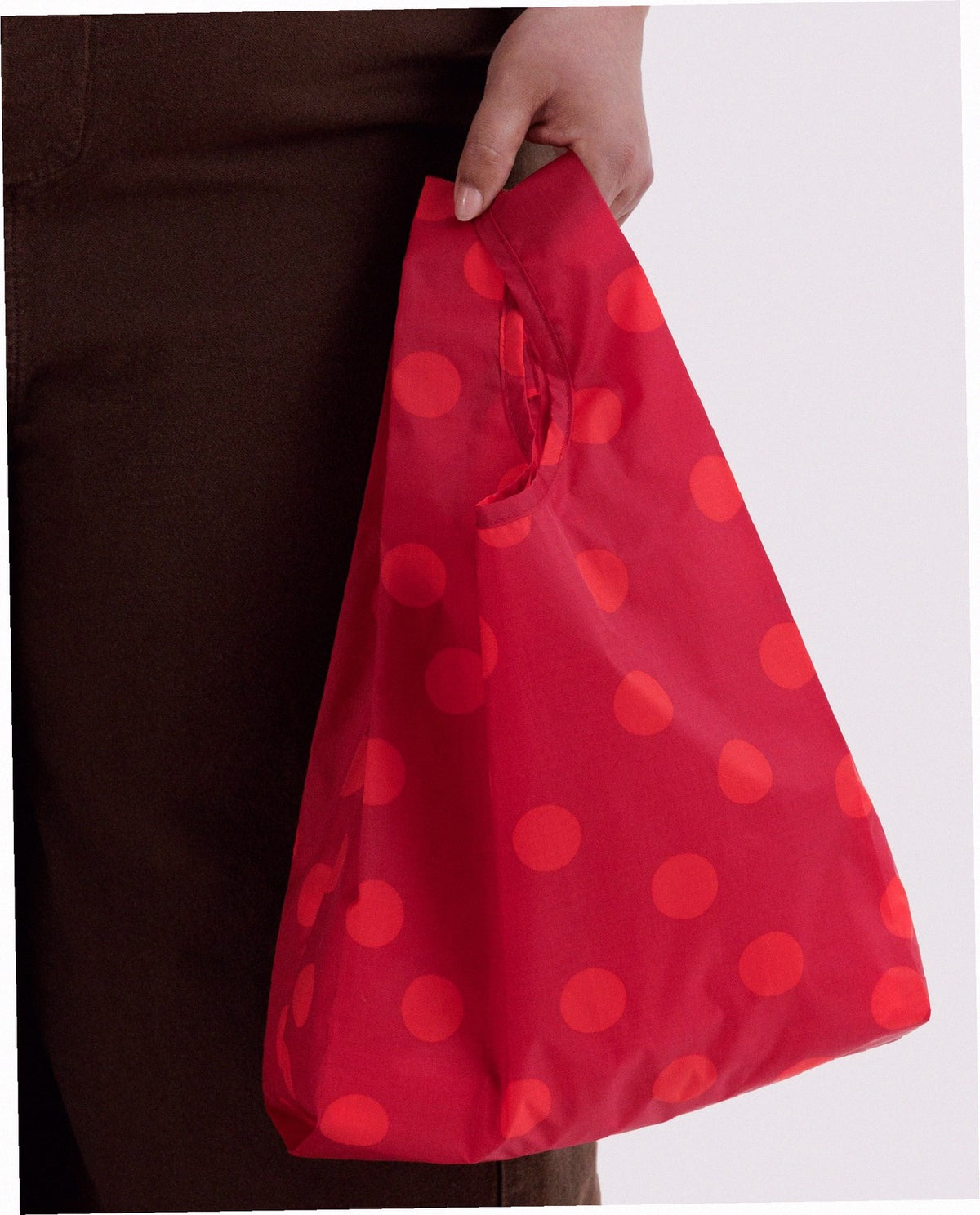 Baby Baggu Reusable Nylon Pouch Bag - Red Polka Dot
