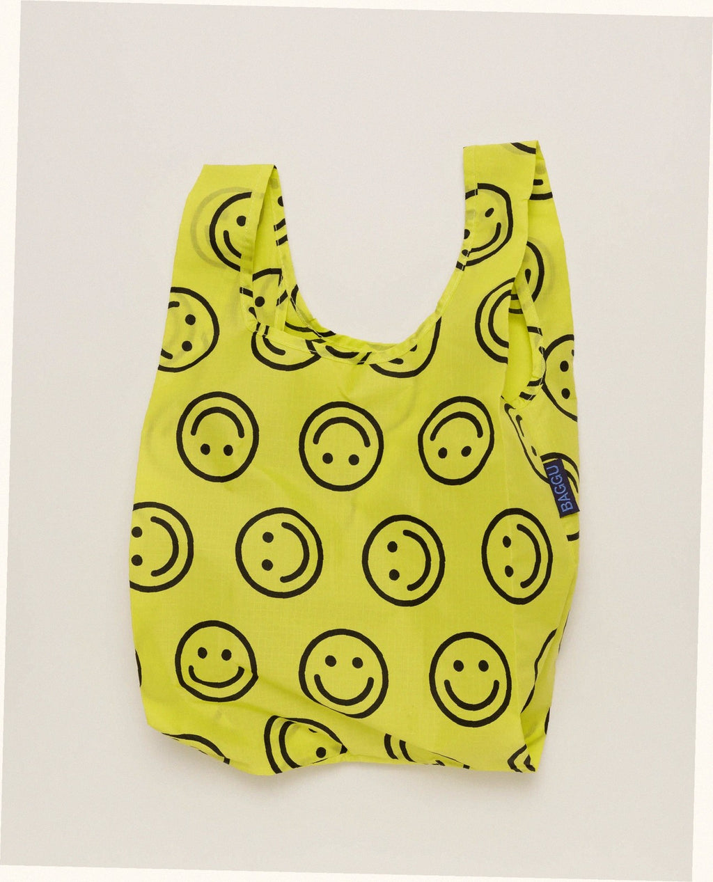 Baby Baggu Reusable Nylon Pouch Bag - Yellow Happy