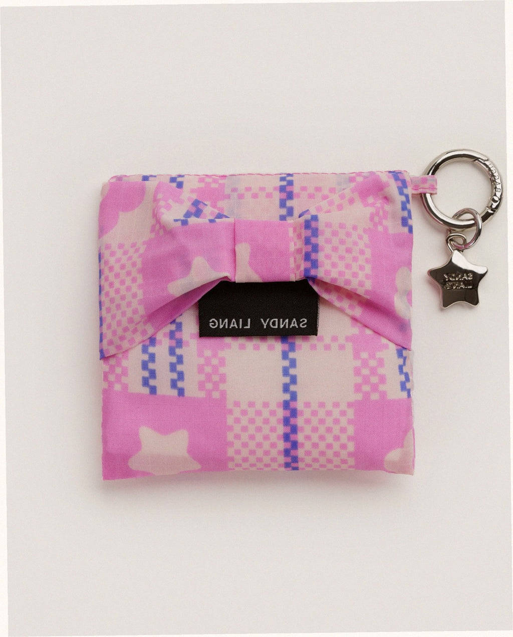 Baby Bow Baggu - Market Plaid Pink