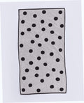 Bath Towel - Cream and Black Polka Dot
