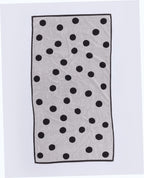 Bath Towel - Cream and Black Polka Dot