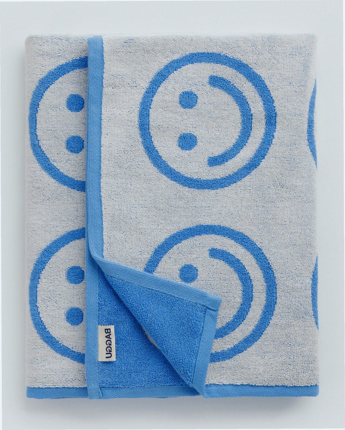 Bath Towel - Sky Blue Happy