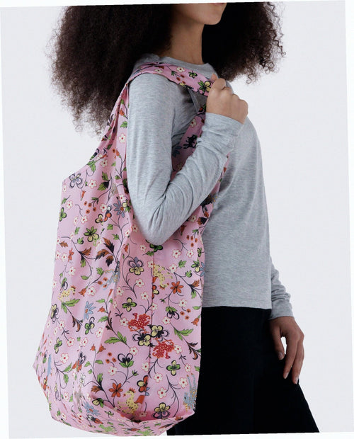 Big Baggu Reusable Nylon Shopping Bag - Castle Creatures