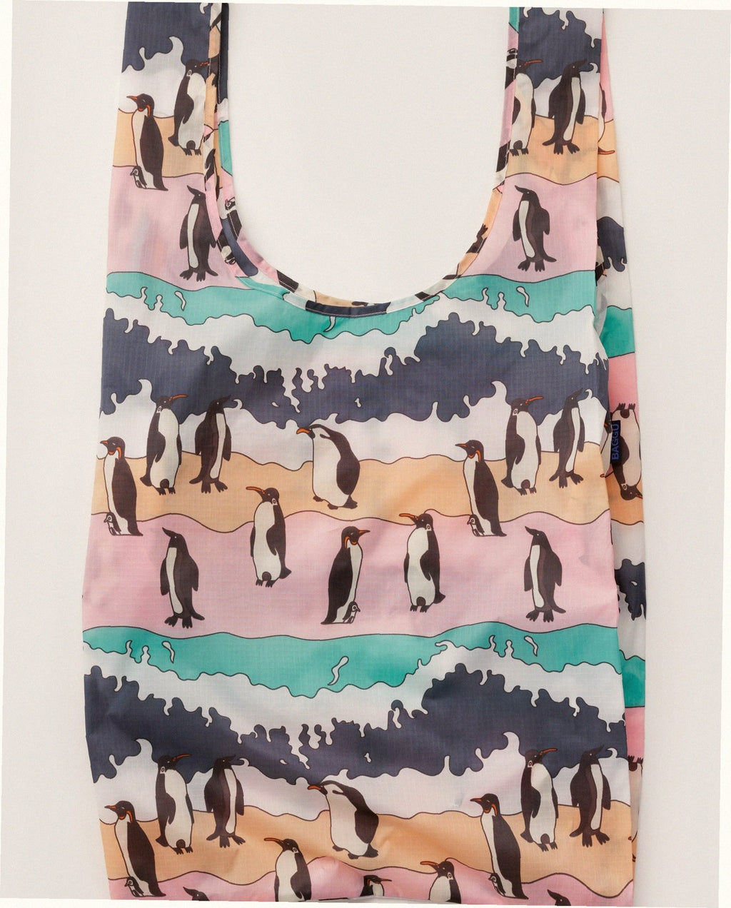 Big Baggu Reusable Nylon Shopping Bag - Penguin