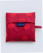 Big Baggu Reusable Nylon Shopping Bag - Red Polka Dot