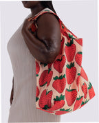 Big Baggu Reusable Nylon Shopping Bag - Strawberry