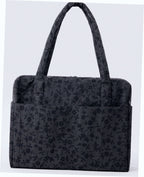 Cloud Carry-On Luggage - Charcoal Ditsy Floral