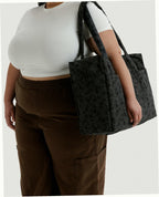 Cloud Carry-On Luggage - Charcoal Ditsy Floral