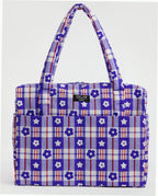 Cloud Carry-On Luggage - Market Plaid Blue