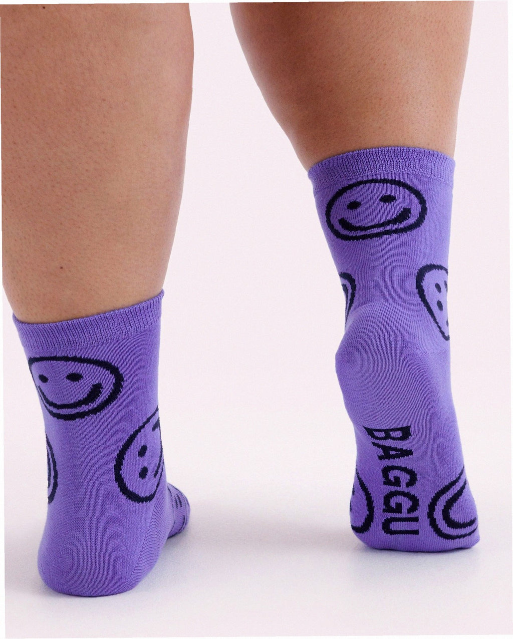 Crew Sock - Lavender Happy