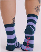 Crew Sock - Malachite Stripe