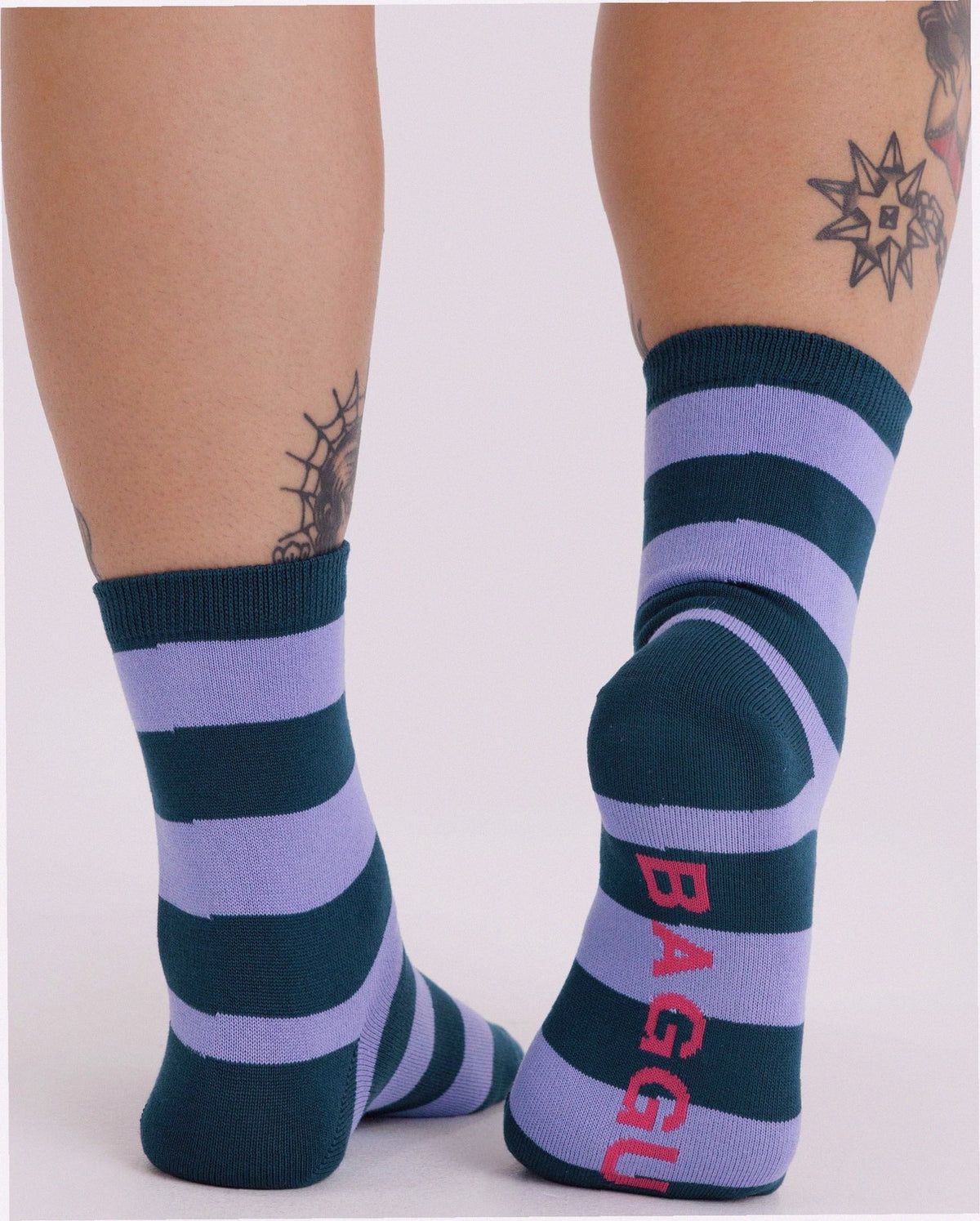 Crew Sock - Malachite Stripe