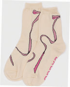 Crew Sock - Pink Bow