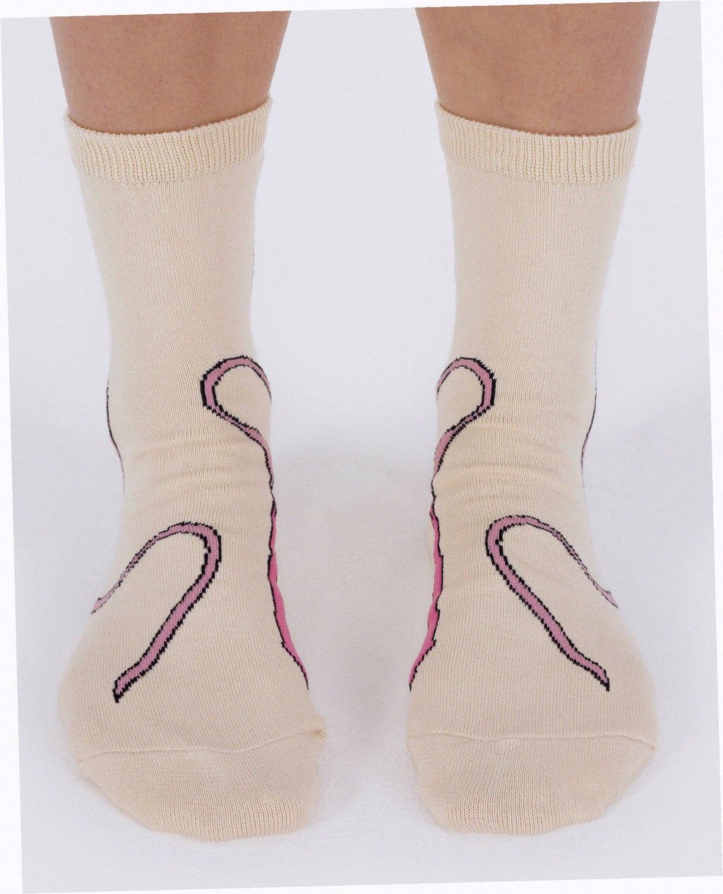 Crew Sock - Pink Bow