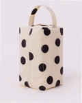 Travel Dopp Kit - Cream and Black Polka Dot