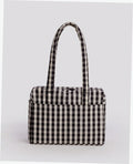 Everyday Cloud Bag - Black And Cream Gingham
