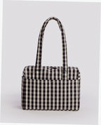 Everyday Cloud Bag - Black And Cream Gingham