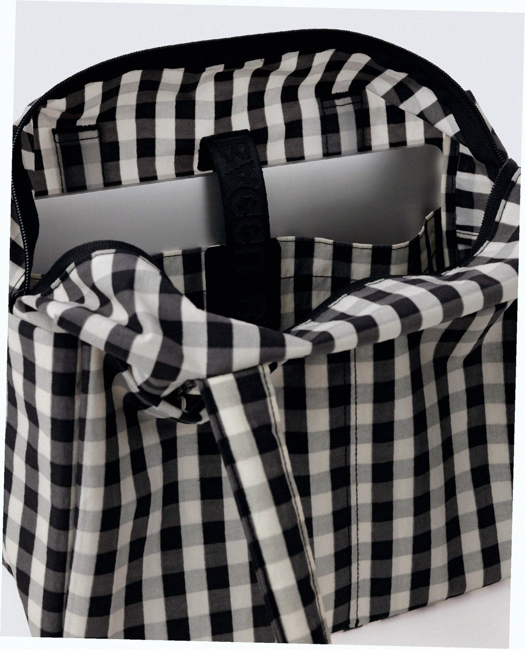 Everyday Cloud Bag - Black And Cream Gingham