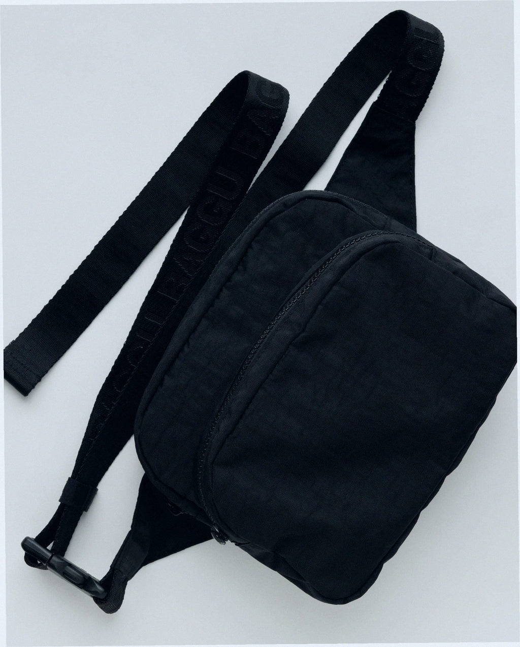 Nylon Fanny Pack Belt Bag - Black