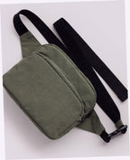 Nylon Fanny Pack Belt Bag - Caper