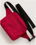 Nylon Fanny Pack Belt Bag - Cherry