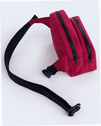 Nylon Fanny Pack Belt Bag - Cherry