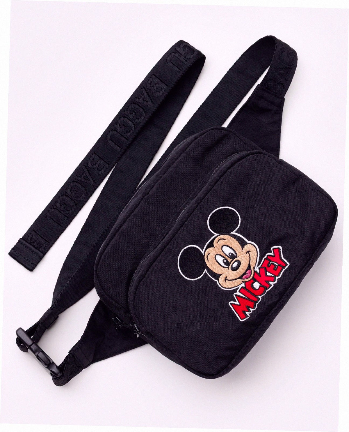 Nylon Fanny Pack Belt Bag - Embroidered Mickey Mouse Club
