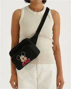Nylon Fanny Pack Belt Bag - Embroidered Mickey Mouse Club