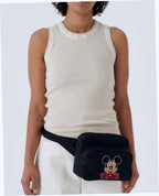 Nylon Fanny Pack Belt Bag - Embroidered Mickey Mouse Club