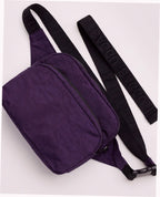 Nylon Fanny Pack Belt Bag - Fig