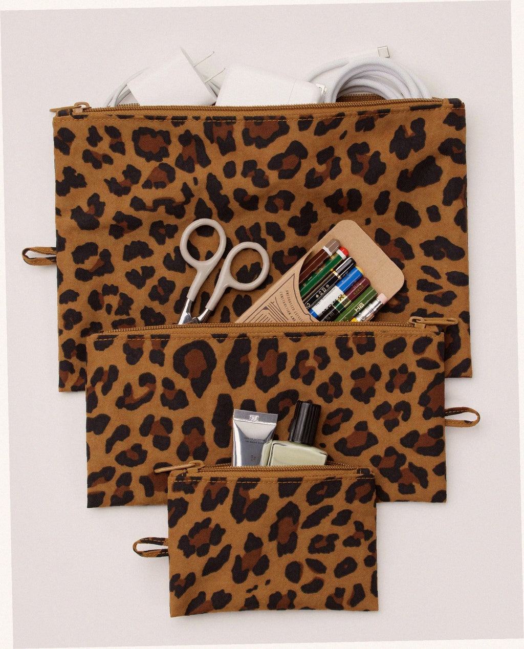 Flat Pouch Set - Leopard
