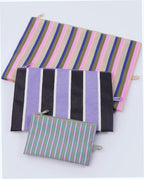 Go Pouch Set Travel Pouches - Candy Shop Stripes