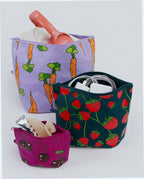 Go Pouch Set Travel Pouches - Carrots & Berries