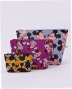 Go Pouch Set Travel Pouches - Mickey Minnie & Pluto