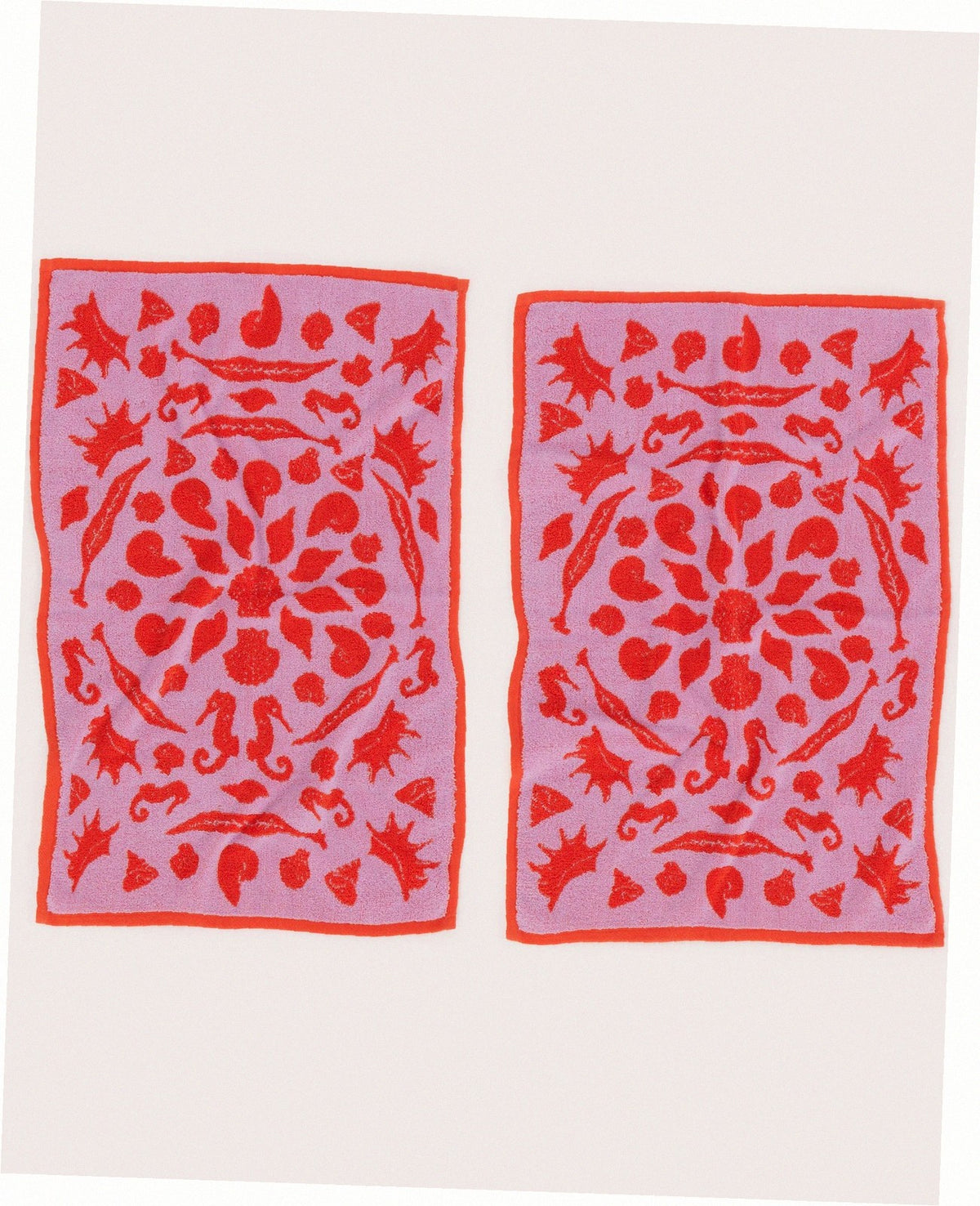 Hand Towel Set of 2 - Sea Shells