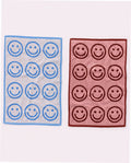 Hand Towel Set of 2 - Sky Blue and Blush Happy
