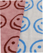 Hand Towel Set of 2 - Sky Blue and Blush Happy