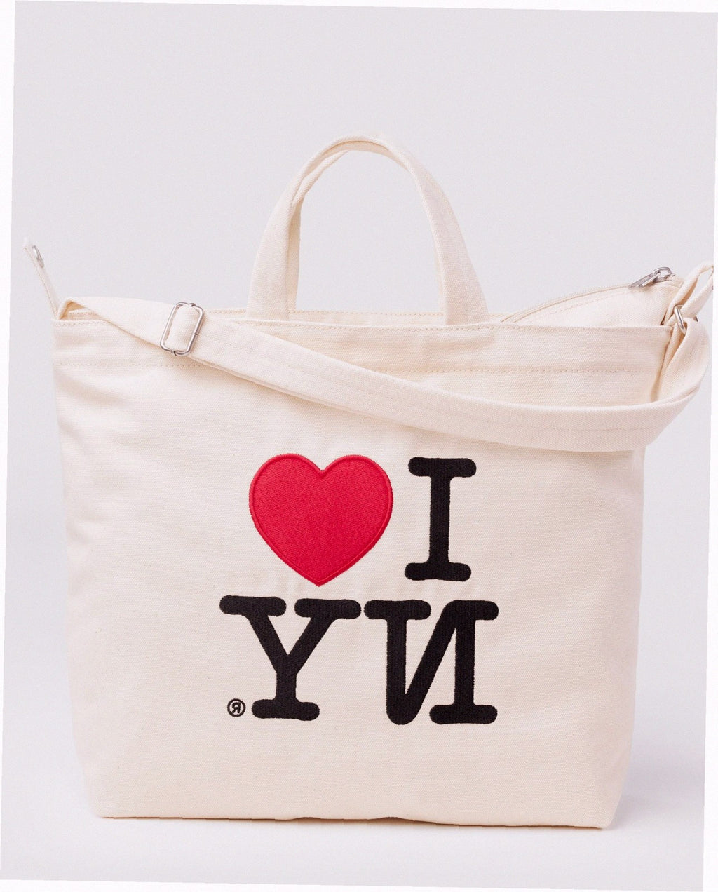 Horizontal Zip Duck Bag - I Love NY