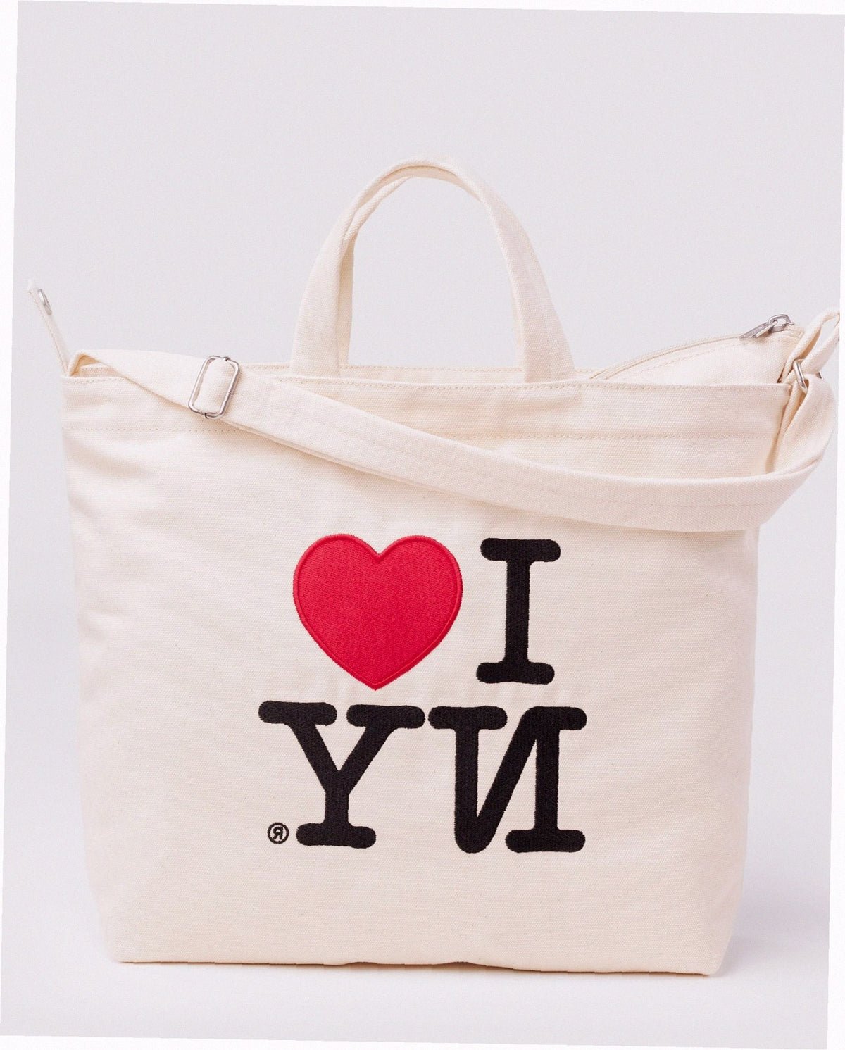 Horizontal Zip Duck Bag - I Love NY
