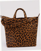 Horizontal Zip Duck Bag - Leopard