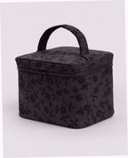 Large Cosmetic Case - Charcoal Ditsy Floral