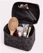 Large Cosmetic Case - Charcoal Ditsy Floral
