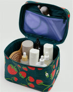 Large Cosmetic Case - Strawberry Blossom