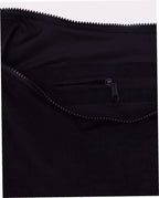 Large Nylon Crescent Shoulder Bag - Black