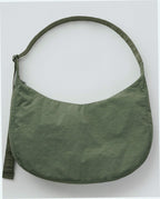 Large Nylon Crescent Shoulder Bag - Caper