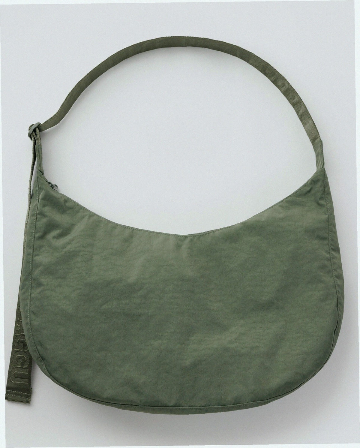 Large Nylon Crescent Shoulder Bag - Caper