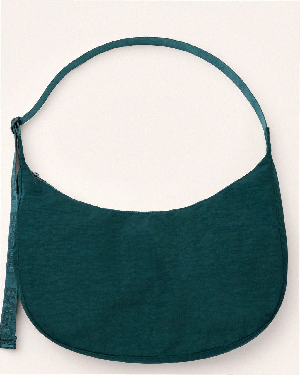 Large Nylon Crescent Shoulder Bag - Deep Sea